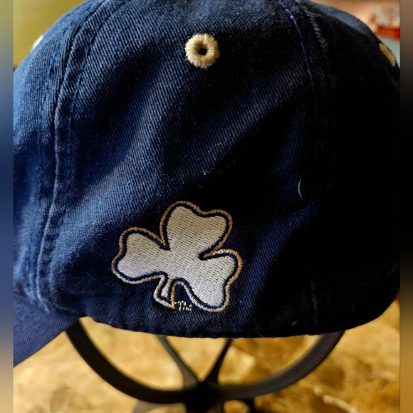 NOTRE DAME Fighting Irish VINTAGE Blue Baseball Ballcap Hat- OS - Picture 4 of 7